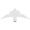 Ekena Millwork Alberta Architectural Grade PVC Gable Bracket, 36"W x 13 1/2"H x 4"D x 4"F, 9/12 Pitch GBP036X14X0404ALB00 - alternate 4